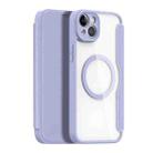 For iPhone 14 Plus DUX DUCIS Skin X Pro Series Magsafe PC + TPU Phone Leather Case(Purple) - 1