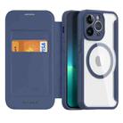 For iPhone 13 Pro DUX DUCIS Skin X Pro Series Magsafe PC TPU Leather Phone Case (Blue) - 1