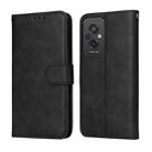 For Xiaomi Redmi 11 Prime 4G Classic Calf Texture Flip Leather Case(Black) - 1