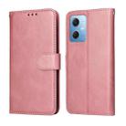 For Xiaomi Redmi Note 12 China Classic Calf Texture Flip Leather Case(Rose Gold) - 1
