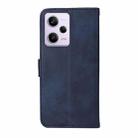 For Xiaomi Redmi Note 12 Pro+ China Classic Calf Texture Flip Leather Case(Blue) - 3