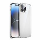 For iPhone 14 Pro Max 3D Twill Texture Phone Case(Silver) - 1