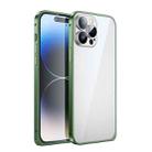 For iPhone 14 Pro 3D Twill Texture Phone Case(Dark Green) - 1