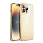 For iPhone 14 Pro 3D Twill Texture Phone Case(Gold) - 1