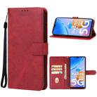 For Xiaomi Redmi 11 Prime 5G Leather Phone Case(Red) - 1