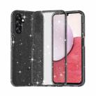 For Samsung Galaxy A14 5G / 4G Shockproof Terminator Style Glitter Powder Phone Case(Shiny Black) - 1