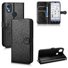 For Kyocera KY-51B Honeycomb Dot Texture Leather Phone Case(Black) - 1