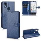 For Kyocera KY-51B Honeycomb Dot Texture Leather Phone Case(Blue) - 1