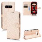 For Kyocera Torque 5G / KYG05 Honeycomb Dot Texture Leather Phone Case(Gold) - 1