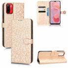 For Ulefone Note 12P Honeycomb Dot Texture Leather Phone Case(Gold) - 1
