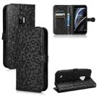 For Oukitel WP12 / 12 Pro Honeycomb Dot Texture Leather Phone Case(Black) - 1