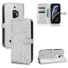 For Oukitel WP12 / 12 Pro Honeycomb Dot Texture Leather Phone Case(Silver) - 1