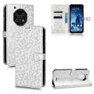 For Oukitel WP13 Honeycomb Dot Texture Leather Phone Case(Silver) - 1