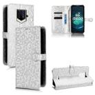 For Oukitel WP15 Honeycomb Dot Texture Leather Phone Case(Silver) - 1