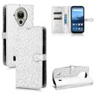 For Oukitel WP16 Honeycomb Dot Texture Leather Phone Case(Silver) - 1