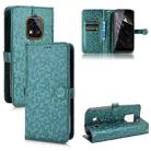 For Oukitel WP18 Honeycomb Dot Texture Leather Phone Case(Green) - 1