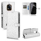 For Oukitel WP18 Honeycomb Dot Texture Leather Phone Case(Silver) - 1