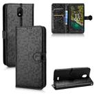 For Nokia C100 Honeycomb Dot Texture Leather Phone Case(Black) - 1