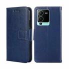 For vivo V25 Pro 5G Crystal Texture Horizontal Flip Leather Phone Case(Royal Blue) - 1