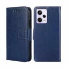 For Xiaomi Redmi Note 12 Pro 5G China Crystal Texture Horizontal Flip Leather Phone Case(Royal Blue) - 1