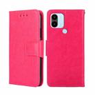 For Xiaomi Redmi A1+ 4G Crystal Texture Horizontal Flip Leather Phone Case(Rose Red) - 1