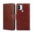 For Xiaomi Redmi A1+ 4G Crystal Texture Horizontal Flip Leather Phone Case(Brown) - 1