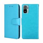 For Xiaomi Poco M5s 4G/Redmi Note 11 SE India Crystal Texture Horizontal Flip Leather Phone Case(Light Blue) - 1