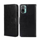 For Xiaomi Poco M5s 4G/Redmi Note 11 SE India Crystal Texture Horizontal Flip Leather Phone Case(Black) - 1