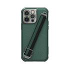 For iPhone 14 Pro Max NILLKIN MagSafe Full Coverage Phone Case with Wrist Strap(Green) - 1