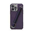 For iPhone 14 Pro Max NILLKIN MagSafe Full Coverage Phone Case with Wrist Strap(Purple) - 1