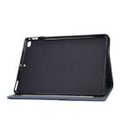 For iPad Air 2 Embossing Sewing Thread Horizontal Painted Flat Leather Case with Sleep Function & Pen Cover & Anti Skid Strip & Card Slot & Holder(Blue) - 6
