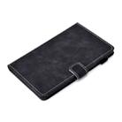 For iPad mini 2 / 3 / 4 / 5 Embossing Sewing Thread Horizontal Painted Flat Leather Case with Sleep Function & Pen Cover & Anti Skid Strip & Card Slot & Holder(Black) - 8