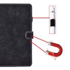 For iPad mini 2 / 3 / 4 / 5 Embossing Sewing Thread Horizontal Painted Flat Leather Case with Sleep Function & Pen Cover & Anti Skid Strip & Card Slot & Holder(Black) - 10