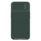 For iPhone 14 Plus NILLKIN Texture MagSafe Camshield PC + TPU Phone Case(Green) - 1
