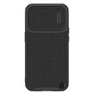 For iPhone 14 Pro Max NILLKIN Texture MagSafe Camshield PC + TPU Phone Case(Black) - 1