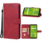 For Cricket Debut Smart Leather Phone Case(Red) - 1