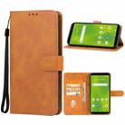 For Cricket Debut Smart Leather Phone Case(Brown) - 1