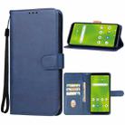 For Cricket Debut Smart Leather Phone Case(Blue) - 1