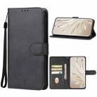 For Honor 80 Pro Leather Phone Case(Black) - 1