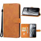 For Realme Q5x Leather Phone Case(Brown) - 1