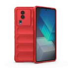 For vivo iQOO Neo7 Magic Shield TPU + Flannel Phone Case(Red) - 1