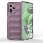 For Xiaomi Redmi Note 12 5G /  Note 12 5G India Magic Shield TPU + Flannel Phone Case(Purple) - 1