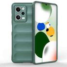 For Xiaomi Redmi Note 12 Pro 5G China / Note 12 Pro 5G Speed  Magic Shield TPU + Flannel Phone Case(Dark Green) - 1