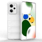 For Xiaomi Redmi Note 12 Pro 5G China / Note 12 Pro 5G Speed  Magic Shield TPU + Flannel Phone Case(White) - 1