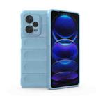 For Xiaomi Redmi Note 12 Pro+ China / Global Magic Shield TPU + Flannel Phone Case(Light Blue) - 1