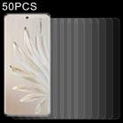 For Honor 80 Pro 50pcs 0.26mm 9H 2.5D Tempered Glass Film - 1