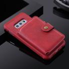 For Galaxy S10e Zipper Shockproof Protective Case with Card Slots & Bracket & Photo Holder & Wallet Function(Red) - 8