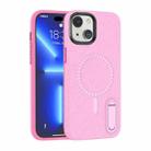 For iPhone 14 Terminator Shockproof Phone Case with Holder(Pink) - 1