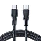 JOYROOM 100W Type-C to Type-C Surpass Series Fast Charging Data Cable, Length:1.2m(Black) - 1