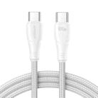 JOYROOM 100W Type-C to Type-C Surpass Series Fast Charging Data Cable, Length:2m(White) - 1